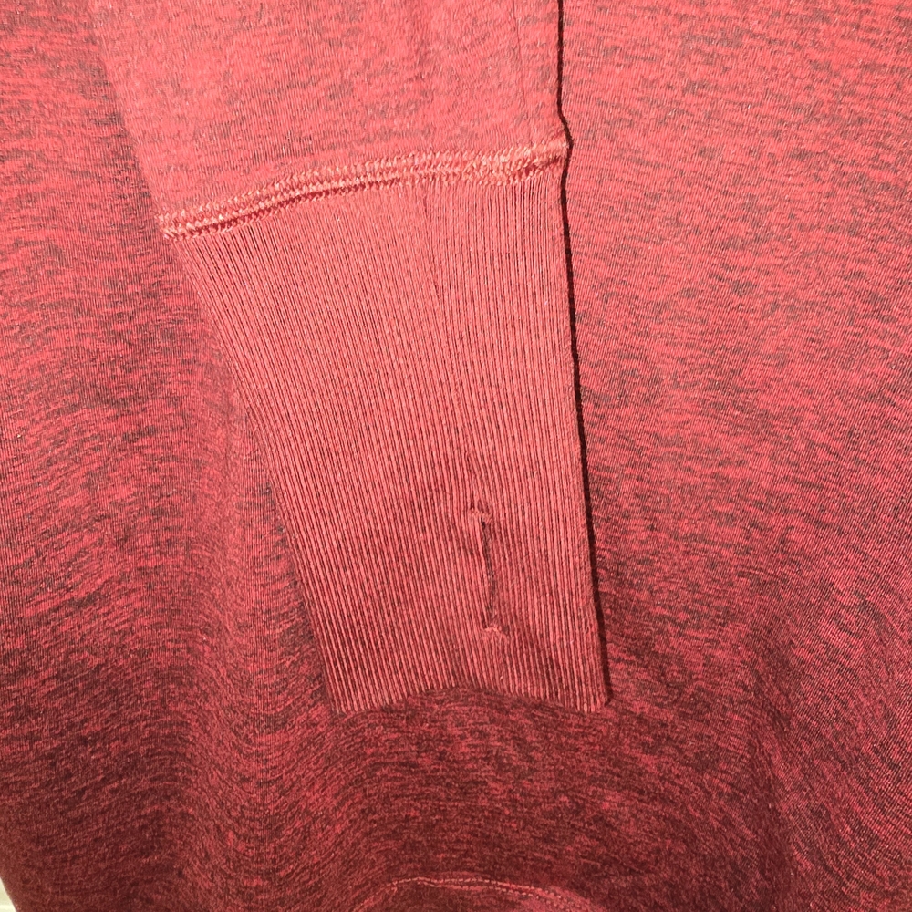 Nike Running Red Long Sleeve‎ Shirt XS Dri Fit Burgundy Men/Women - Picture 6 of 6